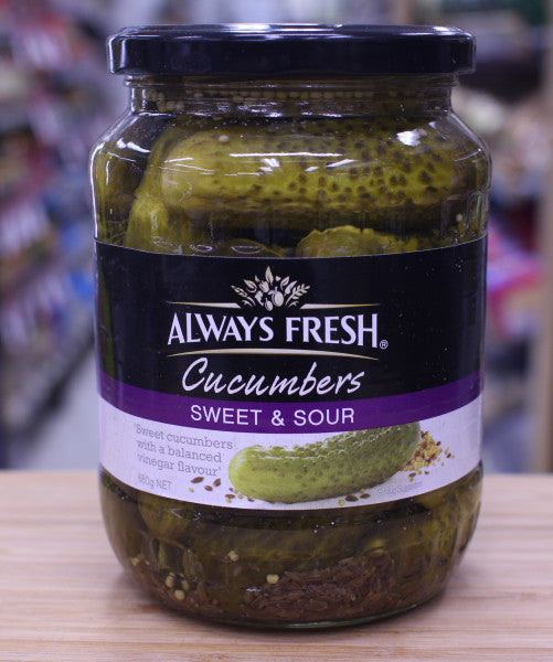 Sweet & Sour Cucumbers