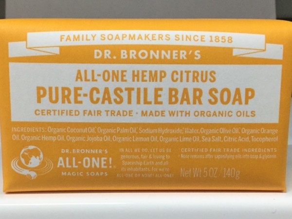 All One Hemp Citrus Pure Castile Bar Soap