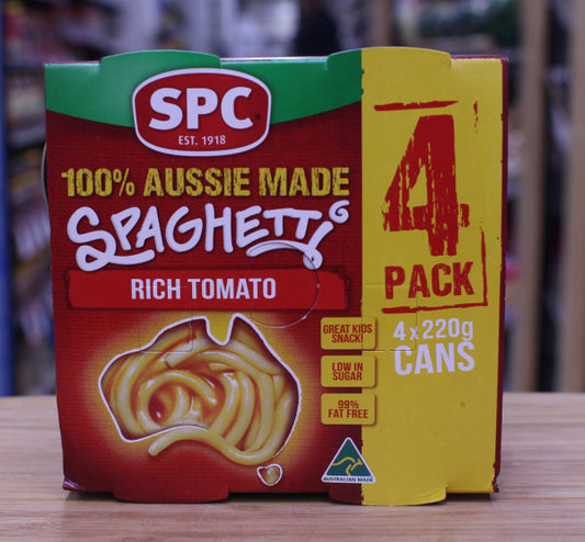Spc Spaghetti Rich Tomato Cans 4pk