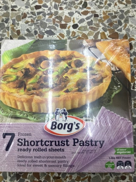 Frozen Short Crust Pastry 7pk