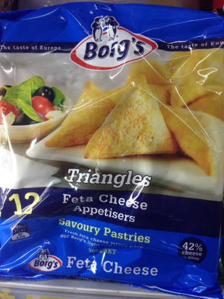 Triangles Fetta Cheese Appetisers Savoury Pastries