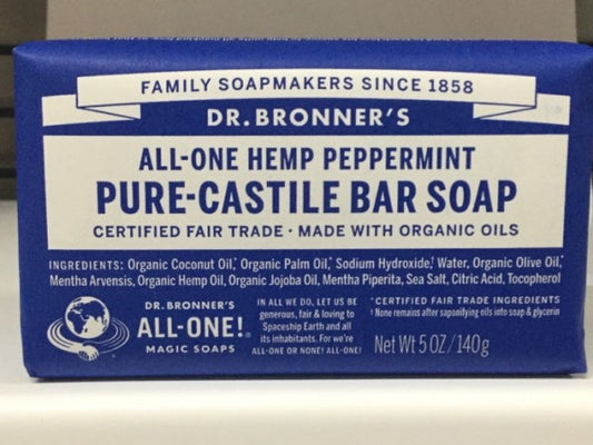 All One Hemp Peppermint Pure Castile Bar Soap