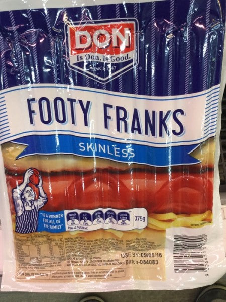 Skinless Footy Frankfurts