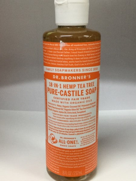 18 In 1 Hemp Tea Tree Pure Castile Soap