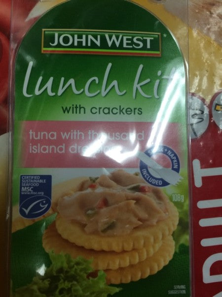 Lunch Kit w/ Crackers Tuna w/ Thousand Island Dressing