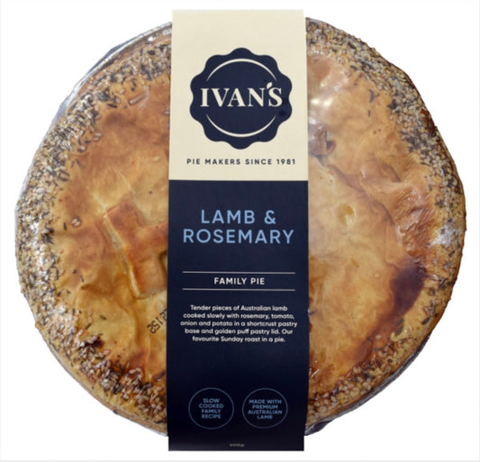 Lamb and rosemary family pie
