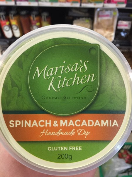 Spinach and Macadamia Dip