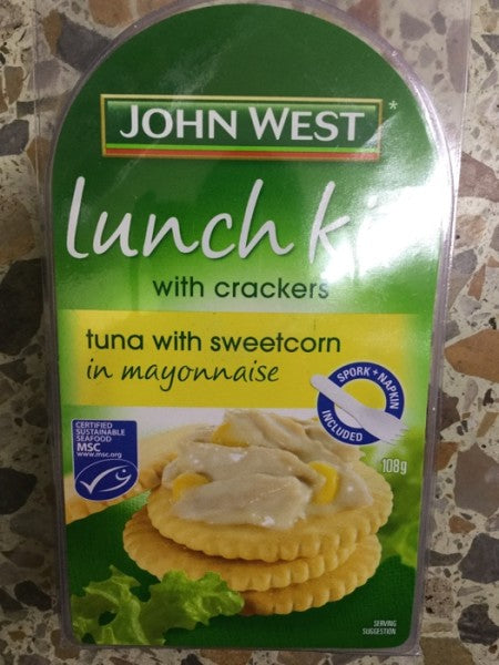Lunch Kit w/ Crackers Tuna w/ Sweet Corn in Mayonnaise