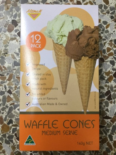 Medium Traditional Waffle Cones