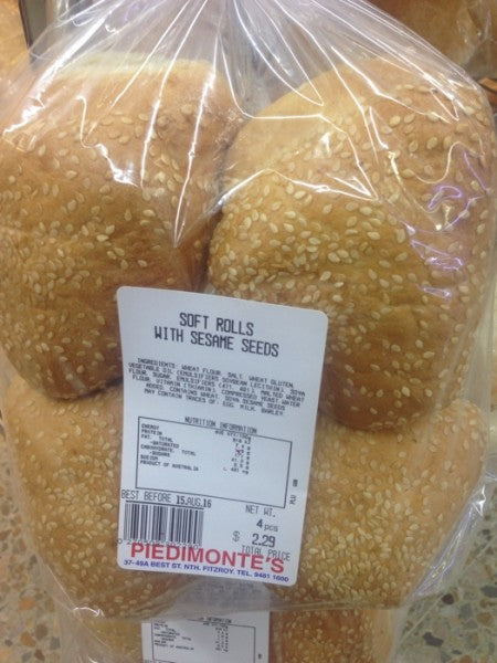 Soft Rolls With Sesame Seeds