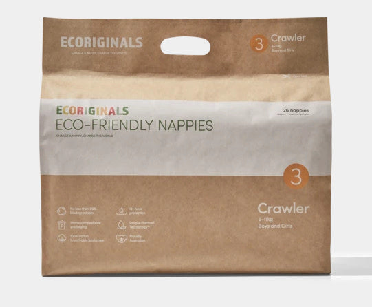 Eco-friendly Nappies Size 3 Crawler