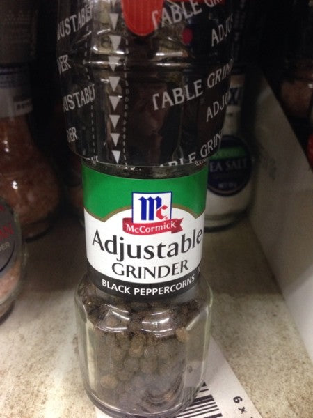 Adjustable Grinder Black Peppercorns