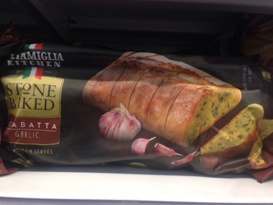 Stone Baked Garlic Ciabatta Bread