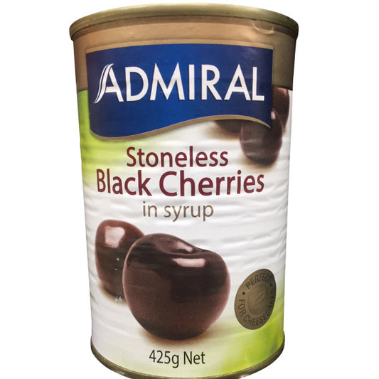 Stoneless Black Cherries in Syrup