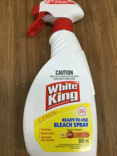 White King Ready To Use Bleach Spray Lemon