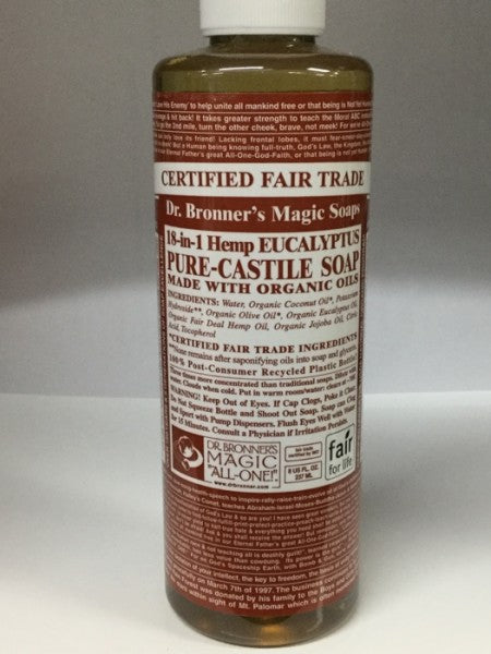 18 In 1 Hemp Eucalyptus Pure Castile Soap
