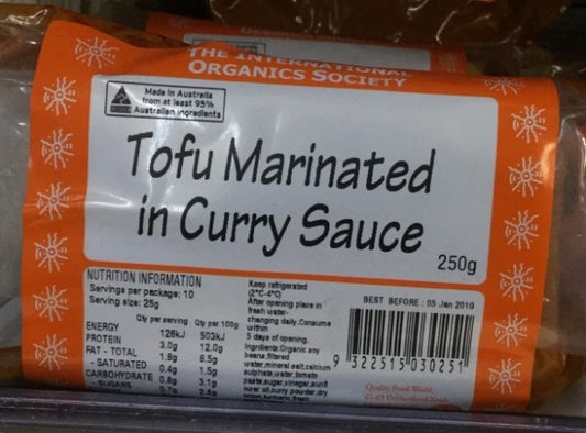Tofu Marinated in Curry Sauce