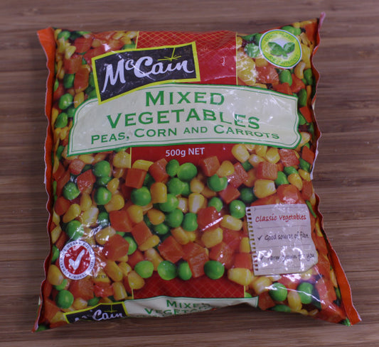 Mccain Mixed Vegetables (Frozen Peas  Corn  &Carrots)