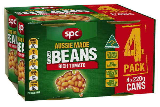 Spc Baked Beans Rich Tomato 4pk X