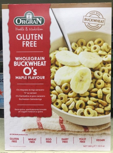 Wholegrain Buckwheat O’s Maple Flavour