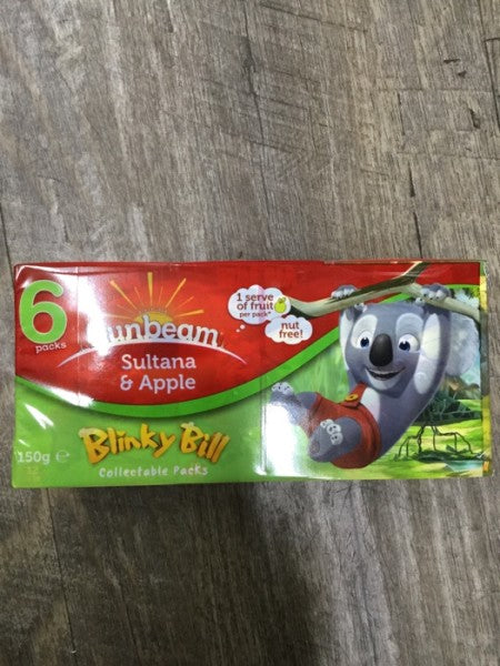 Sultana & Apple Snack Pack 6pk