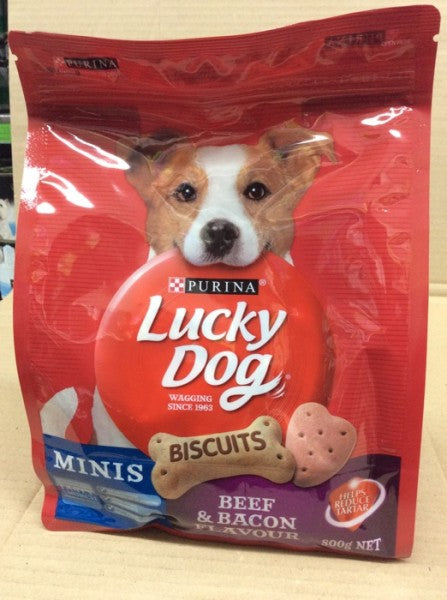 Lucky Dog Mini Biscuits Beef & Bacon Flavour