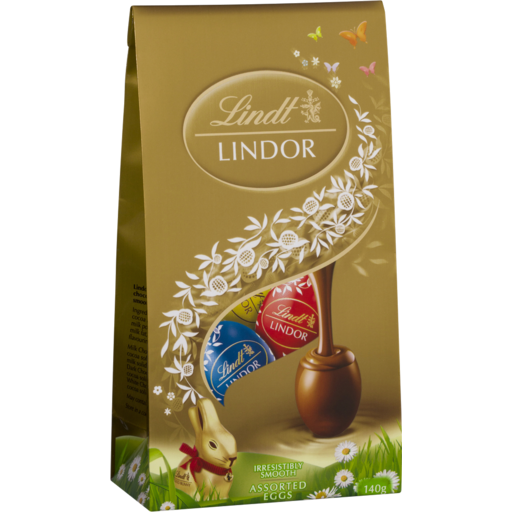 Lindt Lindor Assorted Eggs Pouch Bag 140g