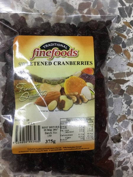Sweetened Cranberries