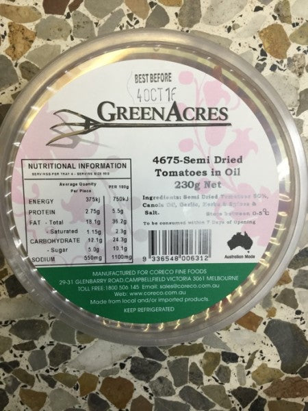 Semi Dried Tomatoes