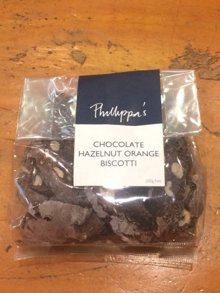 Phillippas Chocolate Hazelnut Orange Biscotti