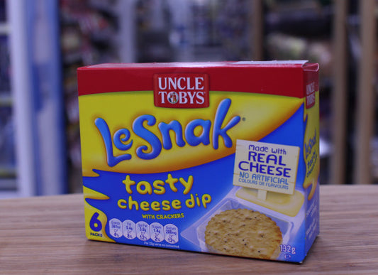 Le Snak Tasty Cheese Dip With Crackers 6pk