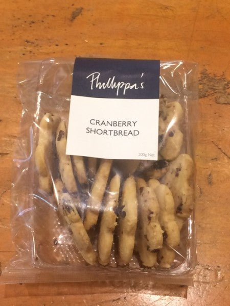 Phillippas Cranberry Shortbread