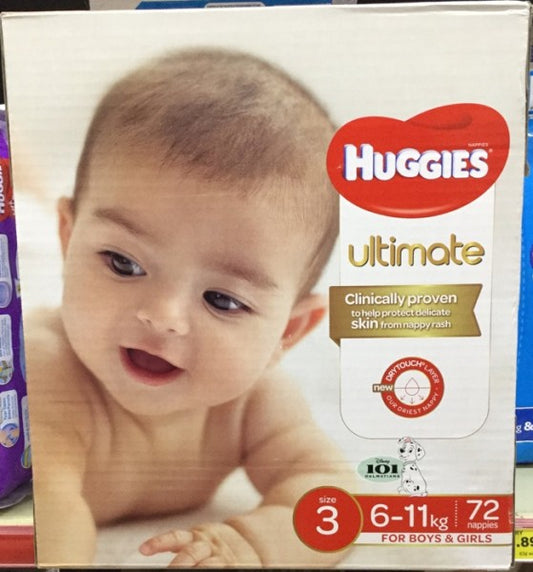 Ultimate Nappies For Boys & Girls 6-11 Kg