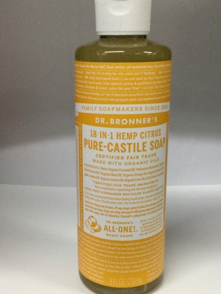 18 In 1 Hemp Citrus Pure Castile Soap