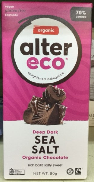 Deep Dark Sea Salt Organic Chocolate