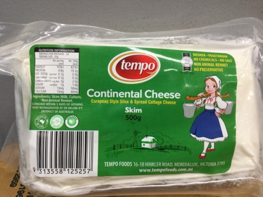 Tempo Continental Cheese Skim