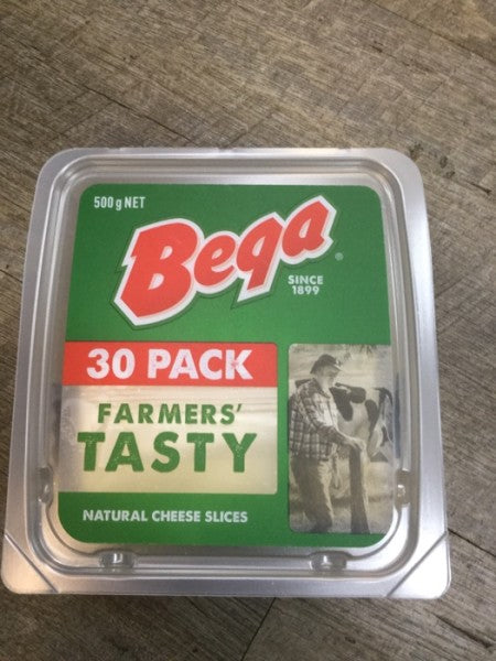 Bega Farmers Tasty Natural Cheese Slices