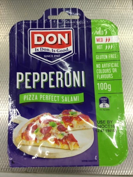 Pepperoni Pizza Perfect Salami Sliced