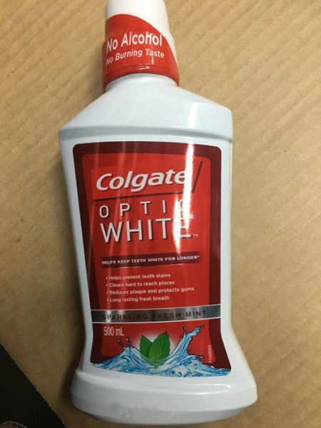 Optic White Sparkling Fresh Mint Mouthwash