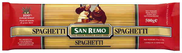 San Remo Pasta Spaghetti