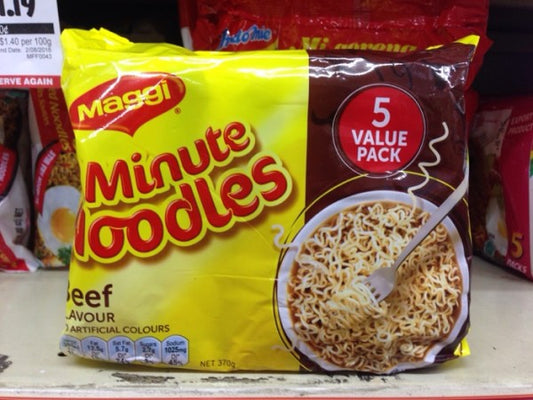 2 Minute Noodles Beef Flavour 5pk