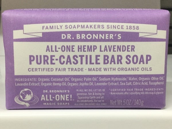All One Hemp Lavender Pure Castile Bar Soap