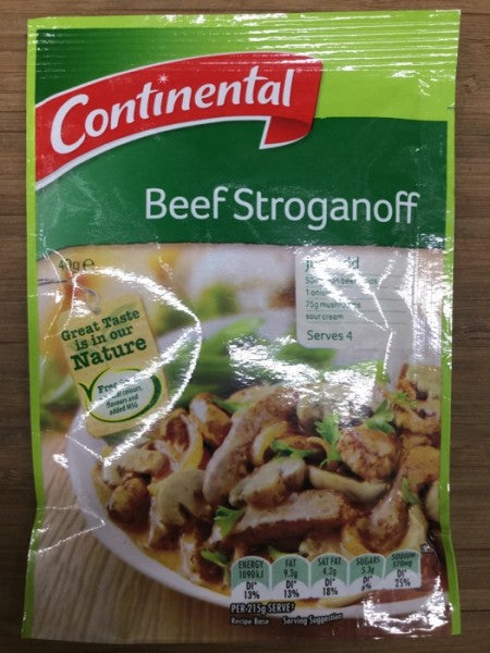 Continental Beef Stroganoff