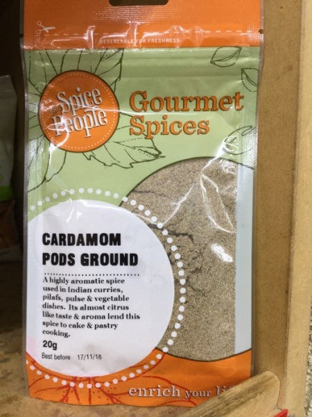 Gourmet Spices Cardamom Pods Ground