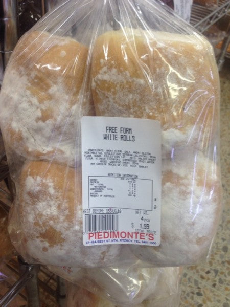 Free Form White Rolls