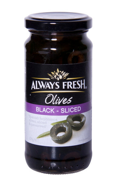 Sliced Black Spanish Olives