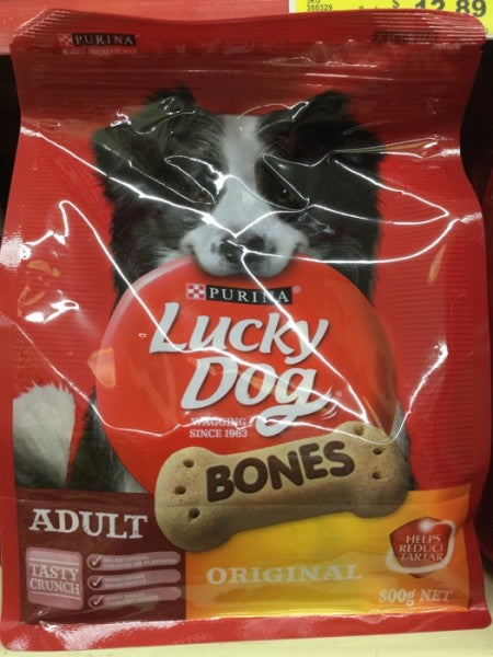 Lucky Dog Bone-Shaped Biscuits Adult Original