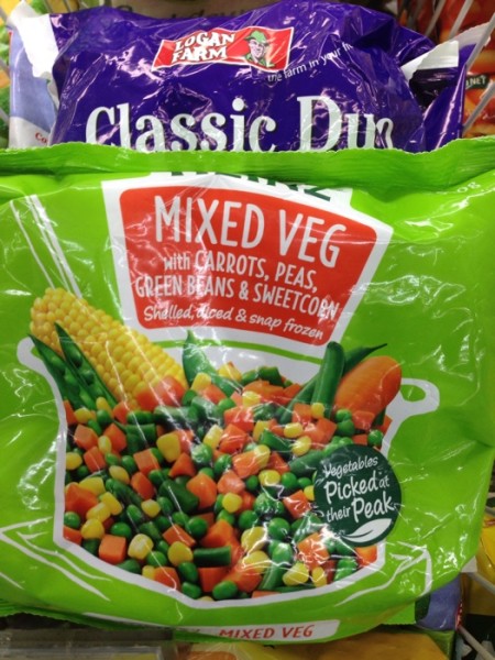 Shelled  Diced & Frozen Mixed Veg