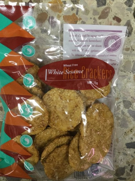 White Sesame Rice Crackers