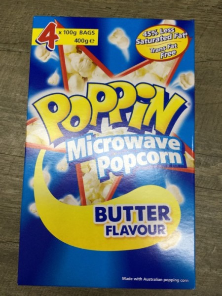 Poppin Microwave Popcorn Butter Flavour